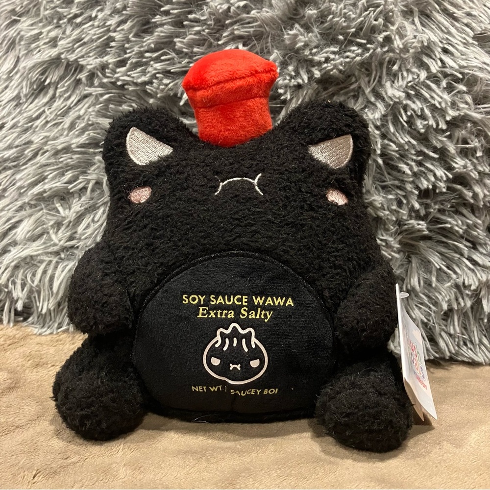 🍣🐸Cuddle Barn Soy Sauce Wawa the Frog 6” Plush🐸🍣